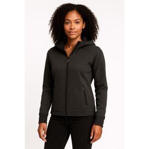 Eddie Bauer Charcoal Gray Hooded Full-Zip Jacket Women’s XS